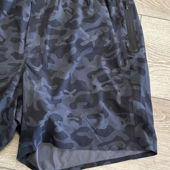 Ten Thousand Shorts Mens XXL The Session 7” Drawstring Liner Black Gray Camo - Picture 2 of 8